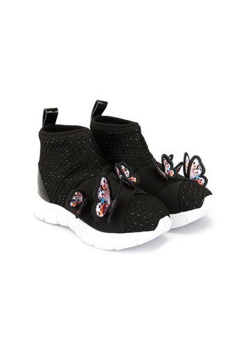 Butterfly hi-top sneakers