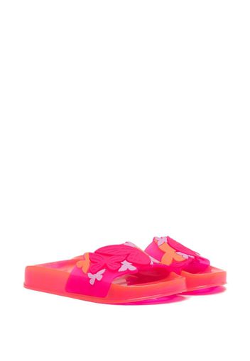 Sophia Webster Mini Butterfly jelly slides - PINK