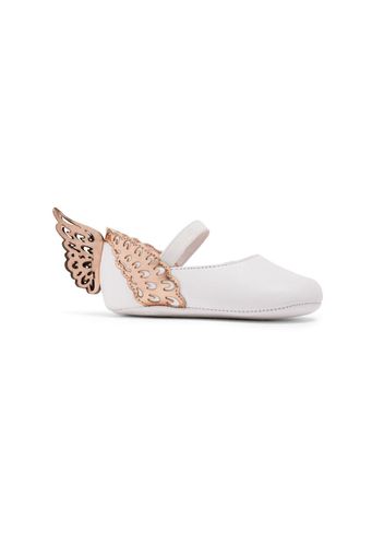 Sophia Webster Mini Evangeline butterfly ballerina shoes - Bianco