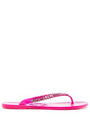 Sophia Webster Esme crystal-embellished flip flops - Rosa