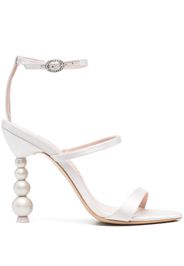 Sophia Webster Rosalind 100mm satin sandals - Toni neutri