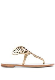 Sophia Webster Talulah Butterfly leather slides - Oro