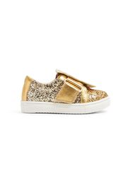 Sophia Webster Mini Butterfly metallic-effect sneakers - Oro