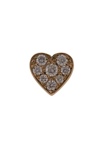 18kt yellow gold Petite Coeur diamond stud