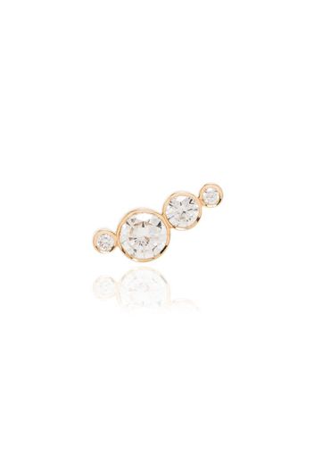 18K yellow gold flacon single diamond earring