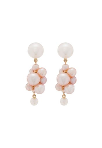 14K yellow gold Botticelli pearl earrings