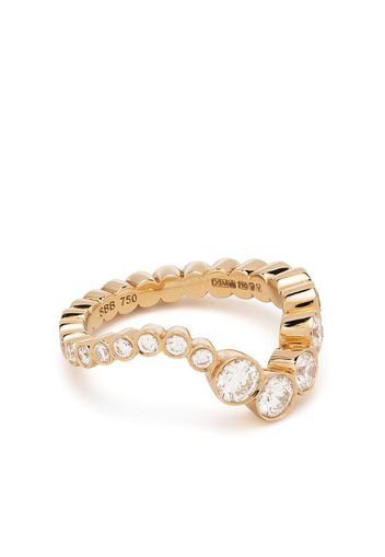 Anello Ocean Ensemble in oro 18kt con diamanti