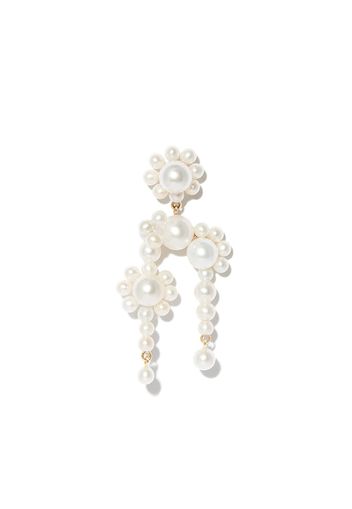 Sophie Bille Brahe 14kt yellow gold pearl chandelier earrings - Oro