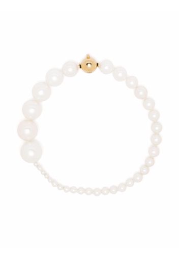 Sophie Bille Brahe Bracciale Peggy con perle e oro 18kt - Bianco