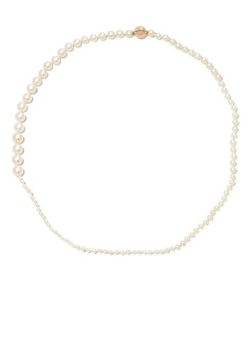 Sophie Bille Brahe 14kt yellow gold Petite Peggy pearl necklace - Oro