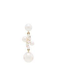 14kt yellow gold pearl drop single earring