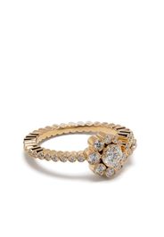 Sophie Bille Brahe Anello Celestine Fleur in oro giallo 18kt con diamanti