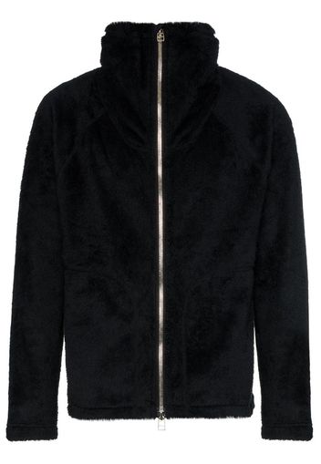 fleece zip-front jacket