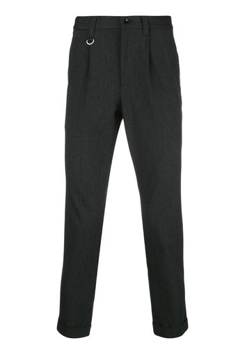 slim-fit tailored trousers