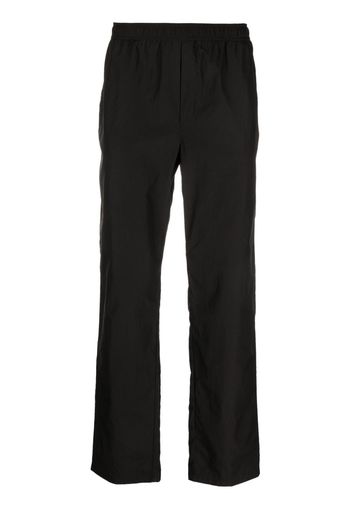 Soulland Erich embroidered-logo trousers - Nero