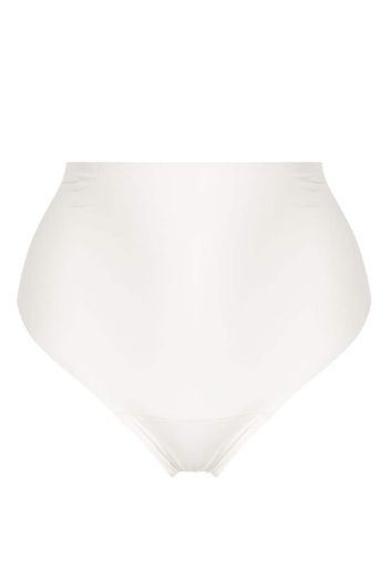 SPANX satin-finish high-waist thong - Bianco