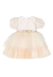 SPERANZA tiered tulle dress - Toni neutri