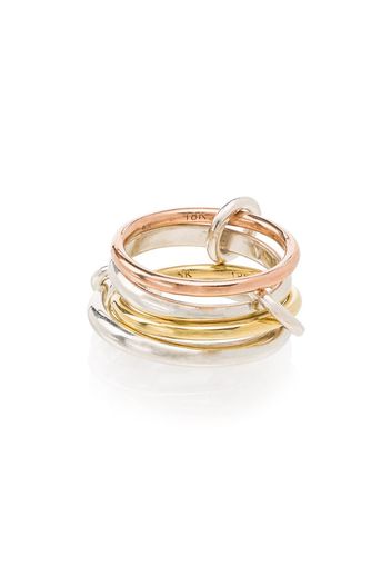 Hayacinth silver four-link ring
