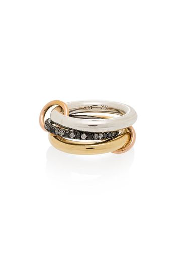 18K yellow gold Libra diamond ring