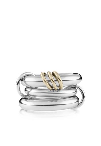 Spinelli Kilcollin 18K yellow gold and sterling silver Hydra linked ring - Argento
