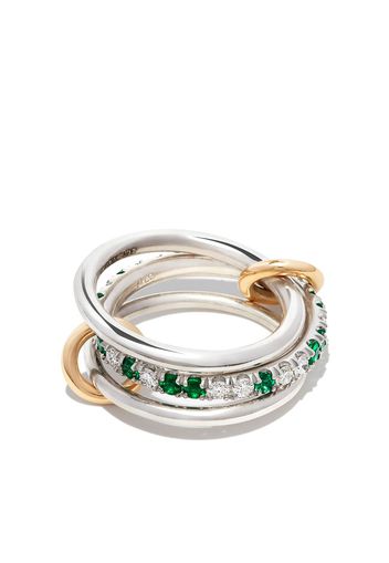 Spinelli Kilcollin 18kt gold Petunia emerald and diamond ring - Argento