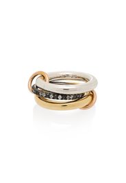 18K yellow gold Libra diamond ring