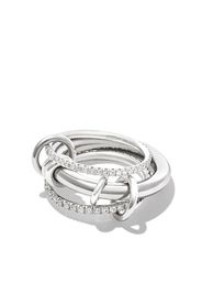 Spinelli Kilcollin 18kt white gold and silver Gemini diamond ring - Argento