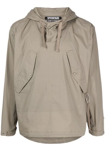 Spoonyard Anorak hodded jacket - Marrone