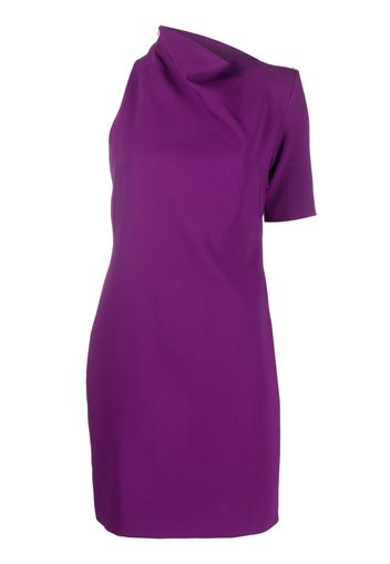 Sportmax asymmetric one-shoulder minidress - Viola