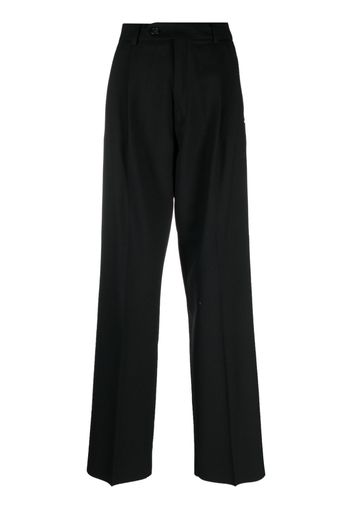 Sportmax high-waisted straight-leg trousers - Nero