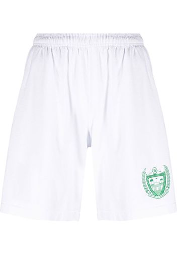 Sporty & Rich logo-print track shorts - Bianco