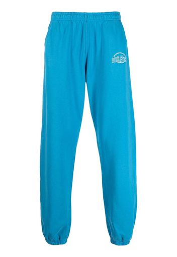 Sporty & Rich Athletics cotton track pants - Blu