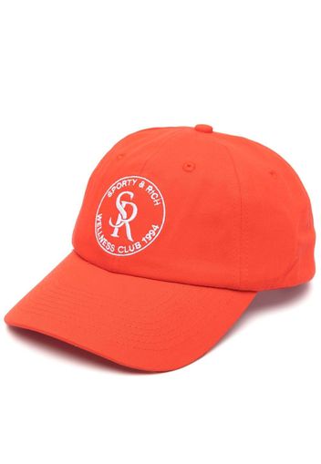 Sporty & Rich embroidered-logo cap - Rosso
