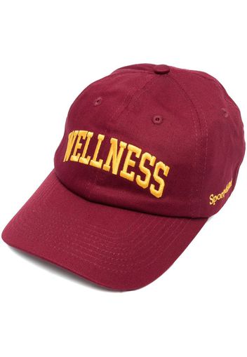 Sporty & Rich Wellness logo-embroidered baseball cap - Rosso