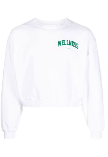 Sporty & Rich Wellness Ivy cropped sweatshirt - Bianco