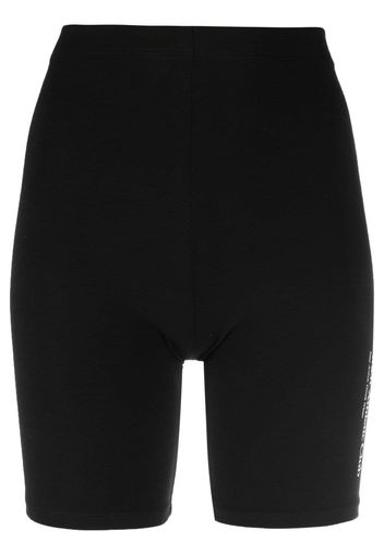 Sporty & Rich logo-print cycling shorts - Nero