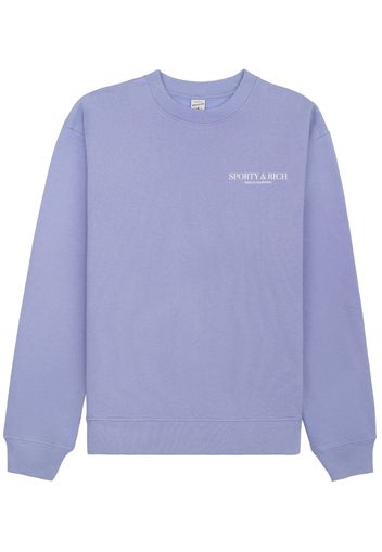 Sporty & Rich cuffed crew neck sweatshirt - Viola