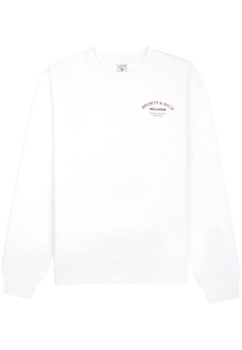 Sporty & Rich Wellness cotton sweatshirt - Bianco