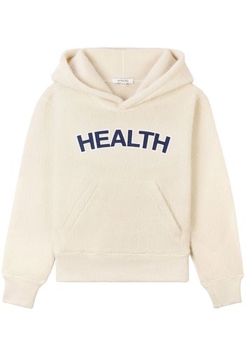 Sporty & Rich Health bouclé cropped hoodie - Toni neutri