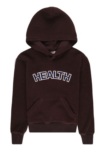 Sporty & Rich slogan-patch fleece hoodie - Marrone