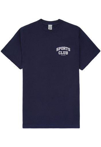Sporty & Rich Varsity T Shirt - Navy - Blu