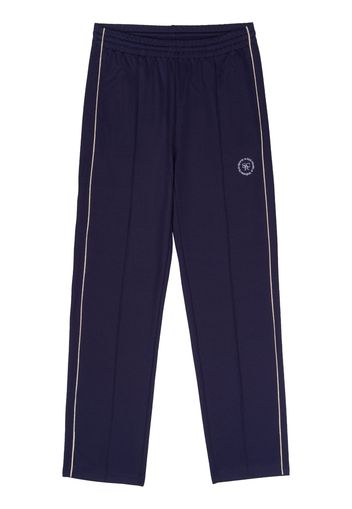 Sporty & Rich logo-embroidered track pants - Blu