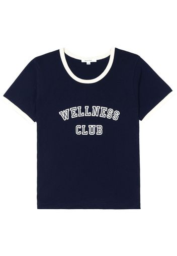 Sporty & Rich Wellness Club motif-print T-shirt - Blu