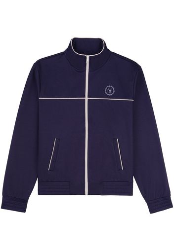 Sporty & Rich embroidered-logo zip-up jacket - NAVY