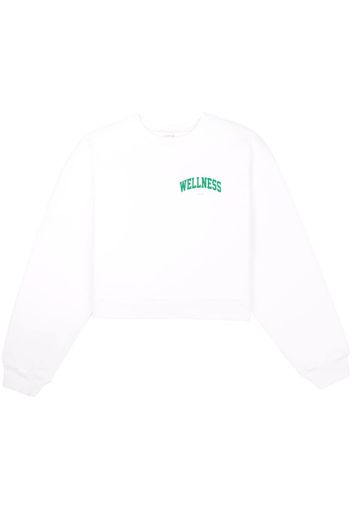 Sporty & Rich Wellness Ivy cropped sweatshirt - Bianco