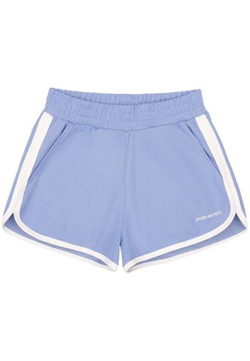 Sporty & Rich logo-print track shorts - Blu