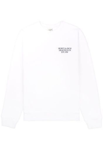 Sporty & Rich 94 Health logo-print sweatshirt - Bianco