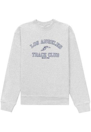 Sporty & Rich Track Club Crewneck - Heather Gray - Grigio