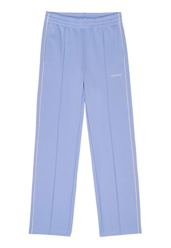 Sporty & Rich embroidered-logo track trousers - HYDRANGEA