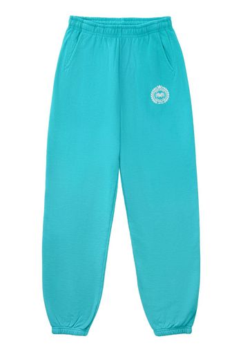 Sporty & Rich Crest cotton track pants - Blu